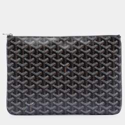 مملوكة مسبقًا Goyard Black Goyardine Senat MM