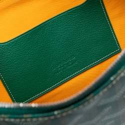 Pre Owned Goyard Green Goyardine Senat MM