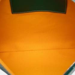 Pre Owned Goyard Green Goyardine Senat MM