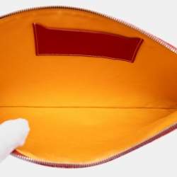 Pre Owned Goyard Red Goyardine Senat MM