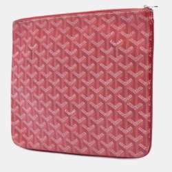 Pre Owned Goyard Red Goyardine Senat MM