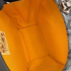 Pre Owned Goyard Alto Hat Box Trunk PM Grey Goyardine Canvas Leather Trunk Bag