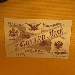 Pre Owned Goyard Alto Hat Box Trunk PM Grey Goyardine Canvas Leather Trunk Bag