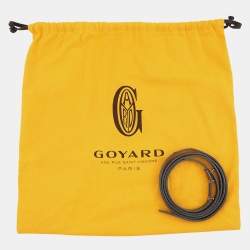 Pre Owned Goyard Alto Hat Box Trunk PM Grey Goyardine Canvas Leather Trunk Bag