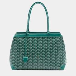 Pre Owned Goyard Green Goyardine Bellechasse PM