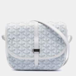 مملوكة مسبقًا Goyard White Goyardine Belvedere II PM