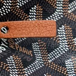 مملوكة مسبقًا Goyard Black Goyardine Saint Louis PM