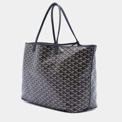 Pre Owned Goyard Black Goyardine Saint Louis GM