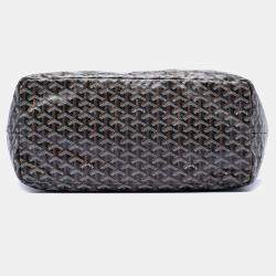 Pre Owned Goyard Black Goyardine Saint Louis GM