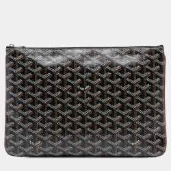 مملوكة مسبقًا Goyard Black Goyardine Senat MM
