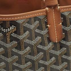 Pre Owned حقيبة يد غويارد أنجو صغيرة قماش مقوى غوياردين بني