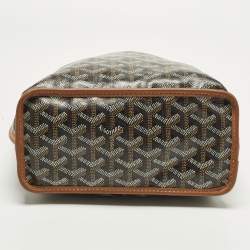 Pre Owned حقيبة يد غويارد أنجو صغيرة قماش مقوى غوياردين بني