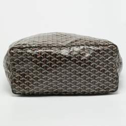 Pre Owned Goyard Saint Louis GM Brown Goyardine Coated Canvas Tote