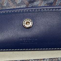 مملوكة مسبقًا حقيبة يد توتس جويارد سانت لويس قماش جوياردين مغلف باللون الأزرق GM