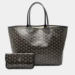 مملوكة مسبقًا Goyard Black Goyardine Saint Louis PM