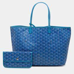 مملوكة مسبقًا حقيبة يد جويارد سان لويس نمط متعرج زرقاء متوسطة