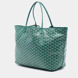 Pre Owned حقيبة جويارد زرقاء جوياردين قماش مطلي وجلد سانت لويس كبيرة توتي