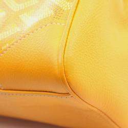 مملوكة مسبقًا Goyard Saigon Mini Handbag Coated Canvas And Leather Yellow Multicolor