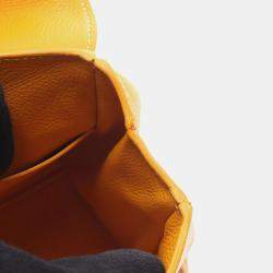 مملوكة مسبقًا Goyard Saigon Mini Handbag Coated Canvas And Leather Yellow Multicolor