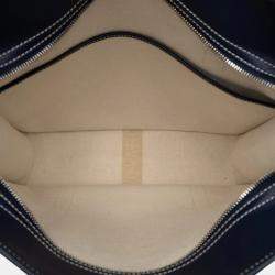 Pre Owned Goyard Burgundy Tote Bag Navy Leather