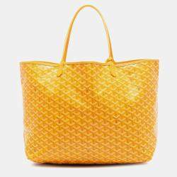 Pre Owned Goyard Yellow Goyardine Saint Louis GM
