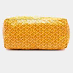 Pre Owned Goyard Yellow Goyardine Saint Louis GM
