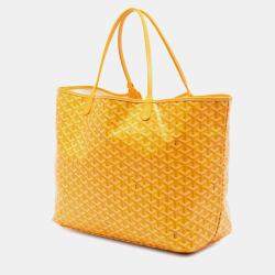 Pre Owned Goyard Yellow Goyardine Saint Louis GM