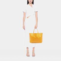 Pre Owned Goyard Yellow Goyardine Saint Louis GM