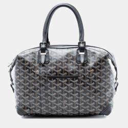 Pre Owned Goyard Black Goyardine Boeing 30