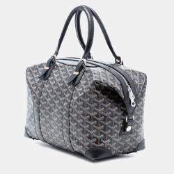 Pre Owned Goyard Black Goyardine Boeing 30