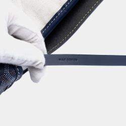 Pre Owned Goyard Blue Goyardine Citadin PM