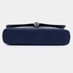 Pre Owned Goyard Blue Goyardine Citadin PM