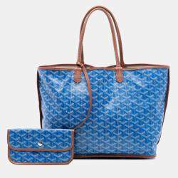 مملوكة مسبقًا Goyard Blue Goyardine Reversible Pertuis PM