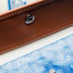 مملوكة مسبقًا Goyard Blue Goyardine Reversible Pertuis PM