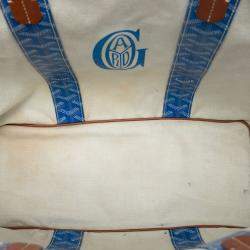 مملوكة مسبقًا Goyard Blue Goyardine Reversible Pertuis PM