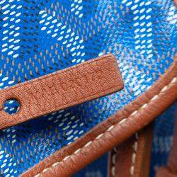 مملوكة مسبقًا Goyard Blue Goyardine Reversible Pertuis PM