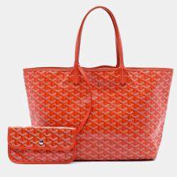 Pre Owned Goyard Orange Goyardine Saint Louis PM