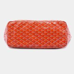 Pre Owned Goyard Orange Goyardine Saint Louis PM