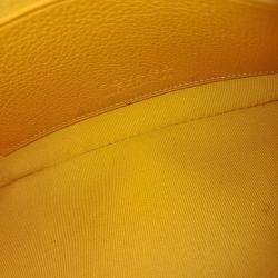 Pre Owned Goyard Yellow Canvas Sena Mini Pouch
