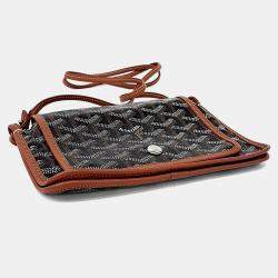 Pre Owned Goyard Brown PVC Plume