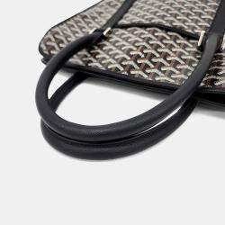 Pre Owned Goyard Black Burgundy Canvas Burgundy Bag