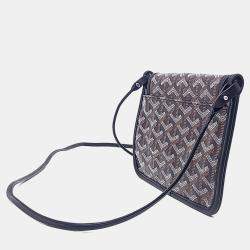 Pre Owned Goyard Black Brown PVC Macage Plume