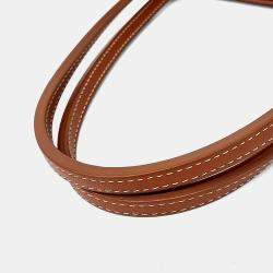 Pre Owned Goyard Black Brown Canvas and Leather Macage Mini Anjou Bag