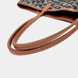 Pre Owned غويارد قماش أسود بني أنجو حقيبة حجم صغير