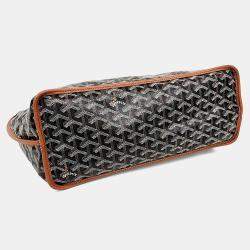 Pre Owned غويارد قماش أسود بني أنجو حقيبة حجم صغير