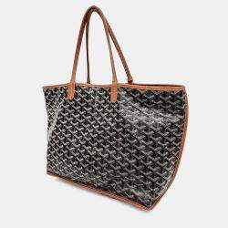 Pre Owned غويارد قماش أسود بني أنجو حقيبة حجم صغير