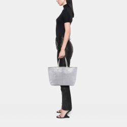 Pre Owned Goyard White Goyardine Saint Louis PM