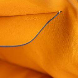 Pre Owned Goyard Blue Goyardine Senat MM