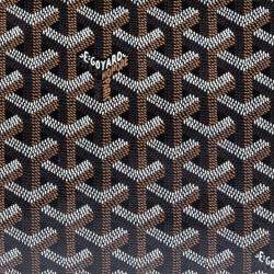 Pre Owned Goyard Black Goyardine Senat MM