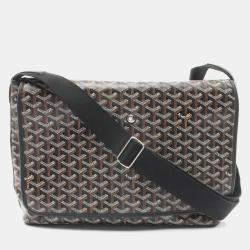 Pre Owned حقيبة كتف جويارد Capesian MM متعددة الألوان جلد قماش مغلفة بالشمع سوداء